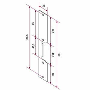 CV-14:DC lock release - dimensions