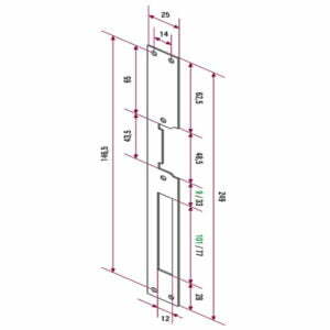 CV-14L lock release - dimensions