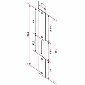 CV-24 lock release - dimensions