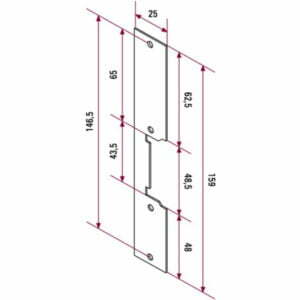 CV-24:DC lock release - dimensions