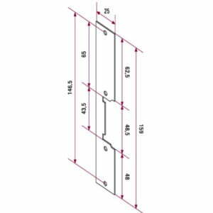 CV-24E lock release - dimensions