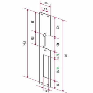 CV-24L lock release - dimensions