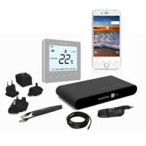 Electric Floor Heating Smart Thermostat Kit - Heatmiser neoKit-e Silver App