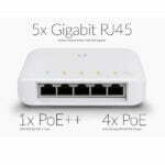 Ubiquiti UniFi Switch Flex 5-Port Layer 2 Gigabit with PoE Support (USW-FLEX)
