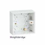 Single 35mm Pattress Box with Earth Terminal