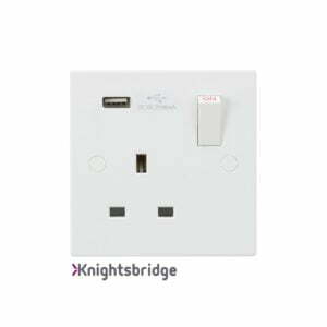 13A 1G Switched Socket with USB Charger 5V DC 2.1A