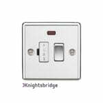13A Switched Fused Spur Unit with Neon - Rounded Edge Polished Chrome