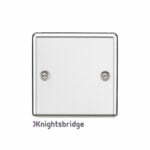 1G Blanking Plate - Rounded Edge Polished Chrome