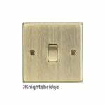 10AX 1G 2-Way Plate Switch - Square Edge Antique Brass