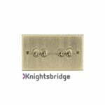 10AX 4G 2 Way Toggle Switch - Square Edge Antique Brass