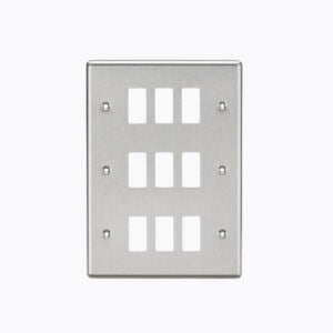 9G Grid Faceplate - Rounded Edge Brushed Chrome