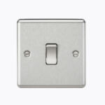 20A 1G DP Switch - Rounded Edge Brushed Chrome