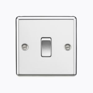 20A 1G DP Switch - Rounded Edge Polished Chrome