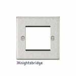 2G Modular Faceplate - Square Edge Brushed Chrome