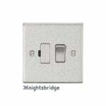 13A Switched Fused Spur Unit - Square Edge Brushed Chrome