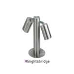 IP65 2 x GU10 35W max. Adjustable Stainless Steel Bollard 260mm