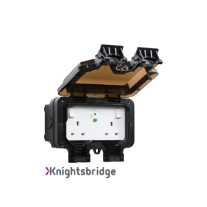 IP66 13A 2G DP RCD Switched Socket - Type A (30mA)