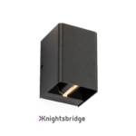 230V IP65 2 x 6W LED Adjustable Up and Down Wall Light Anthracite - 3000K