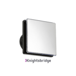 100mm/4" LED Backlit Extractor Fan with Overrun Timer - Polished Chrome