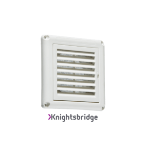100mm/4 inch Extractor Fan Grille with Fly Screen - White