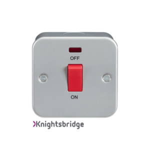 Metal Clad 45A DP Switch with Neon - Single Size