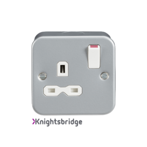 Metal Clad 13A 1G DP Switched Socket