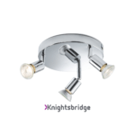 230V GU10 Triple Spotlight - Chrome