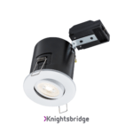 230V IP20 Tilt GU10 Fire-Rated Downlight -White