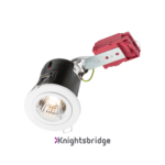 230V 50W Fixed GU10 IC Fire-Rated Downlight in White