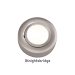 IP20 12V L/V Brushed Chrome Cabinet Fitting Surface or Recessed (lamp included)