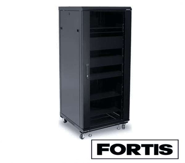 27U Network Cabinet Metal 600 x 600 x 1397 (height inc wheels) (F-27U600 PRO)