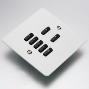 White ABS cover plate kit for WCM-070 wired control modules