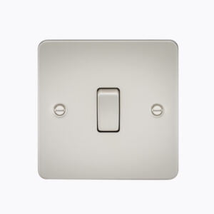 Flat Plate 20A 1G DP switch - pearl