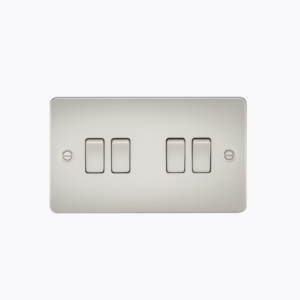 Flat Plate 10AX 4G 2-way switch - pearl