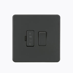 Screwless 13A Switched Fused Spur Unit - Anthracite