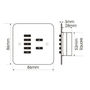 WVF-xxx-xx Cover plate kit for WCM wired control modules