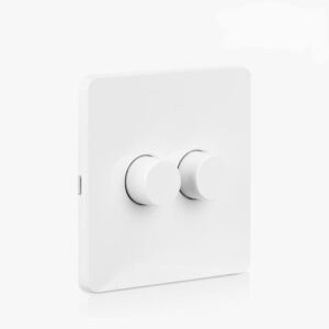 Bluetooth Battery Rotary 2 Gang Dimmer