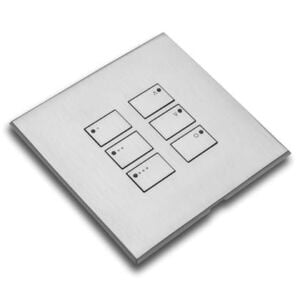 WP-EOS-xx-SC Satin Chrome (Silk) cover plate kit for EOS wired control modules