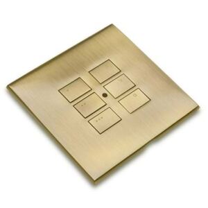 RP-EOS-xx-AB Antique Brass cover plate kit for EOS wireless control modules