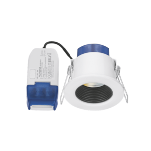 Fixed 4-8W Colour & Wattage Switchable Baffled Fire Rated Downlight