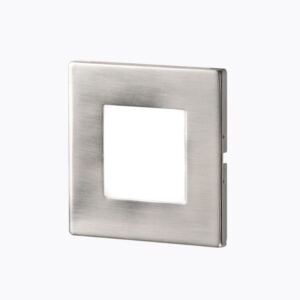 230V IP20 1W Stainless Steel Recessed LED Wall Light