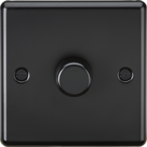 1G 2 way 10-200W (5-150W LED) Intelligent dimmer - Matt Black