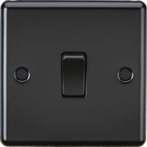 Perfect finishing touch to any modern home, rounded edge metal design with matching metal rocker. 10