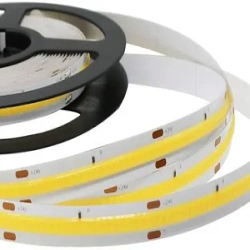 thumbnail image 2 of 5m 24V COB LED Strip Light – Warm White 3000K, High Density (480LEDs/m) For Decor 2 of 5