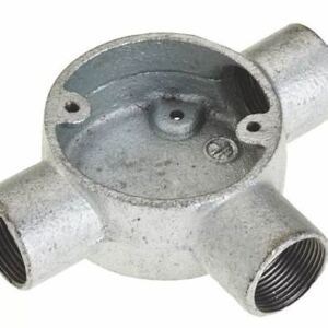 Galvanised Steel Inspection Tee For 25mm Steel Conduit