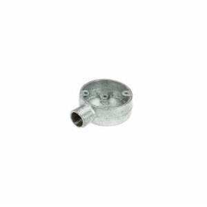 Galvanised Steel 1 Way Round Terminal Box For 25mm Steel Conduit