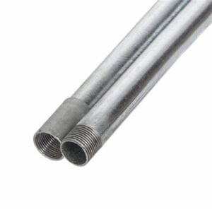 Galvanised Steel 20mm Round Conduit 3m Length