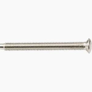 M3.5 x 35mm raised head countersunk electrical socket screw - Nickel plated 100pcs
