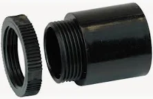 9080 MBS 20 Black 20mm Male Bush Screwed