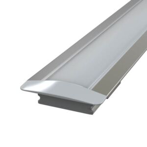 2m Shallow 7mm Recessed LED Aluminium Profile